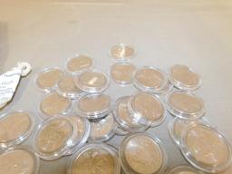 BAG OF 37 UNPLATED STATE QUARTERS