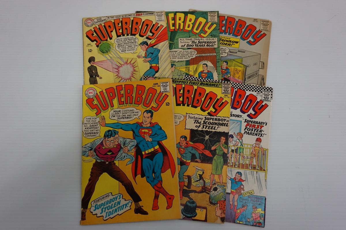 (6) SUPERBOY DC SILVER AGE  COMIC BOOKS