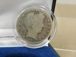 1901O  BARBER / LIBERTY HEAD HALF DOLLAR