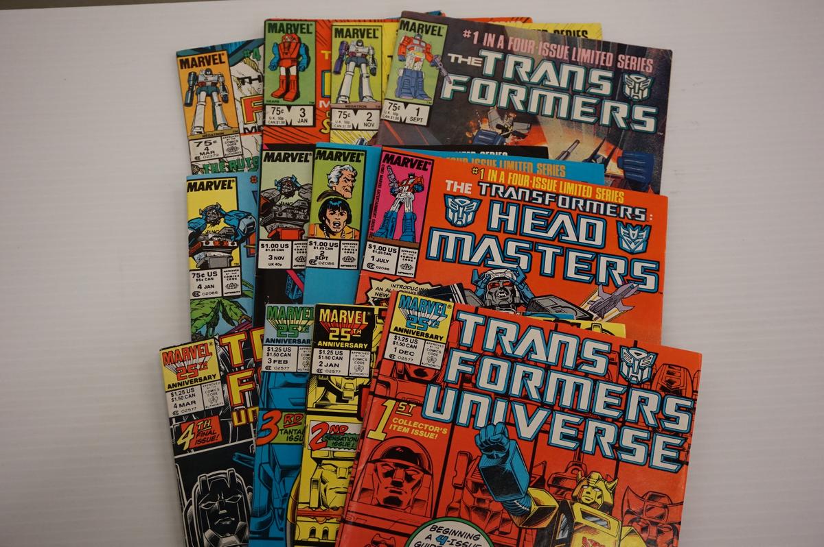 (12) TRANSFORMERS LIMITED SERIES COMIC BOOKS (1984-87)