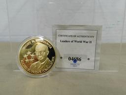 DWIGHT D. EISENHOWER "LEADERS OF WWII COMMEMORATIVE PROOF COIN
