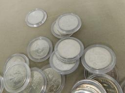 BAG OF (40) UNPLATED STATE QUARTERS