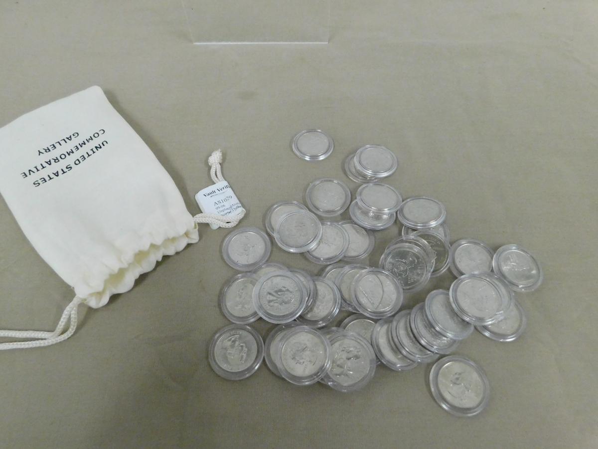 BAG OF (40) UNPLATED STATE QUARTERS