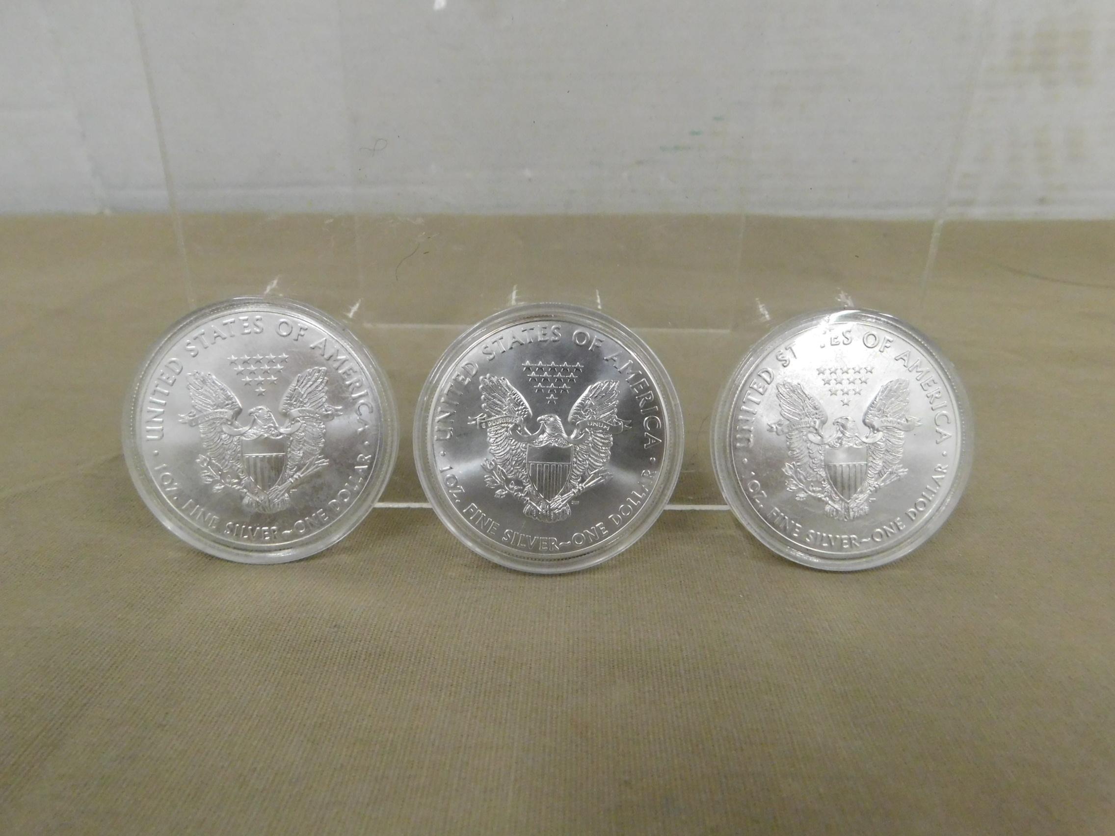 (3) WALKING LIBERTY SILVER DOLLARS