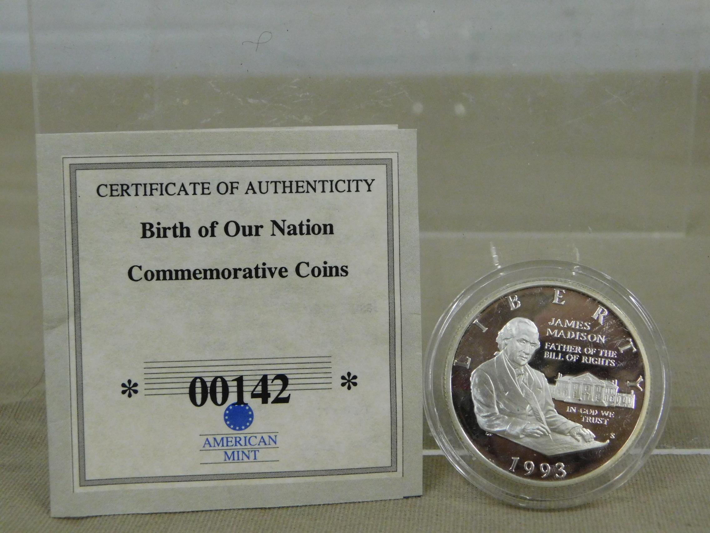 1993 BILL OF RIGHTS HALF DOLLAR COMMEMORATIVE COIN