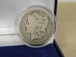 1887 MORGAN SILLVER DOLLAR IN CASE