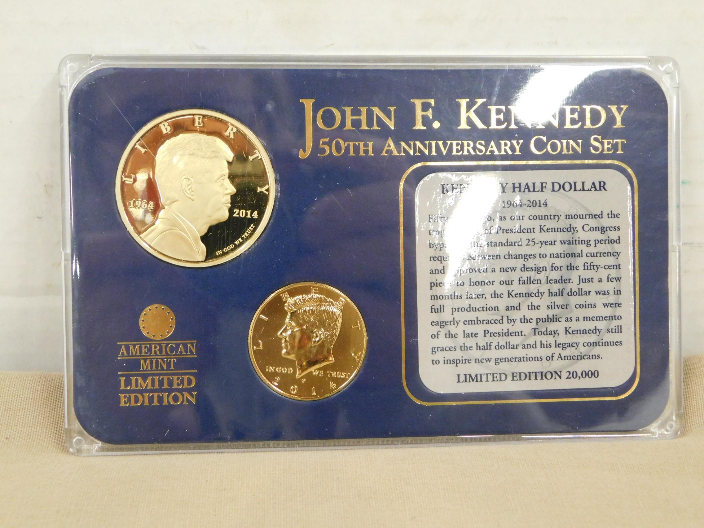 JOHN F. KENNEDY 50TH ANNIVERSARY COIN SET