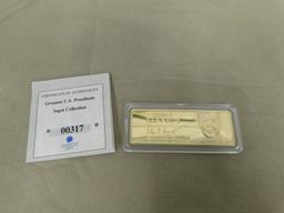 JOHN F. KENNEDY "GREATEST U.S. PRESIDENTS INGOT COLLECTION