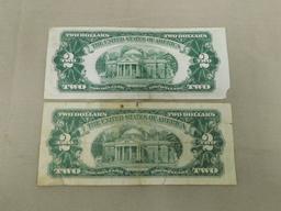 (2) RED SEAL $2 UNITED STATES NOTES