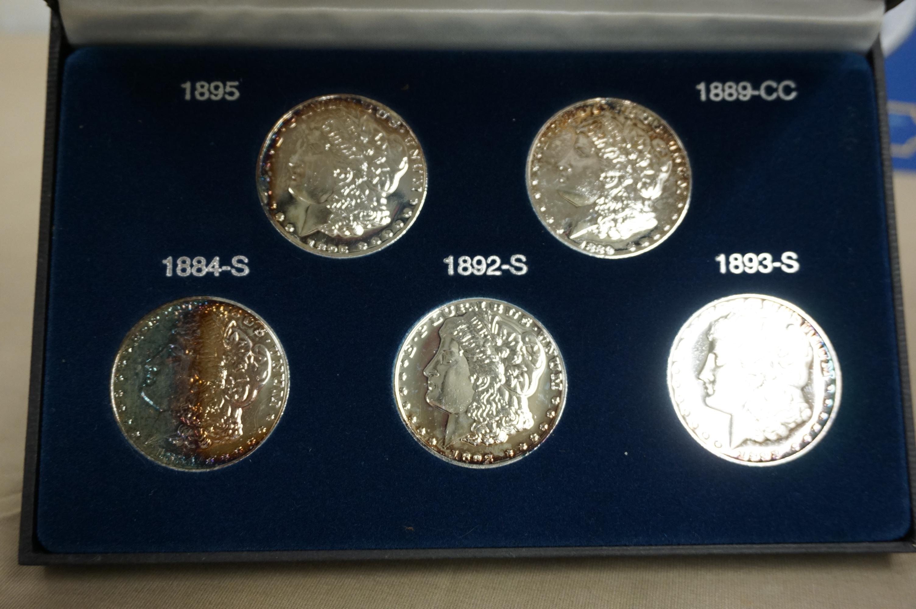 MILLION DOLLAR MORGAN COLLECTION SILVER CLAD PROOFS