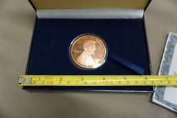 1909 OVERSIZED GENUINE COPPER PROOF LINCOLN CENT