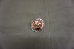 1909 OVERSIZED GENUINE COPPER PROOF LINCOLN CENT