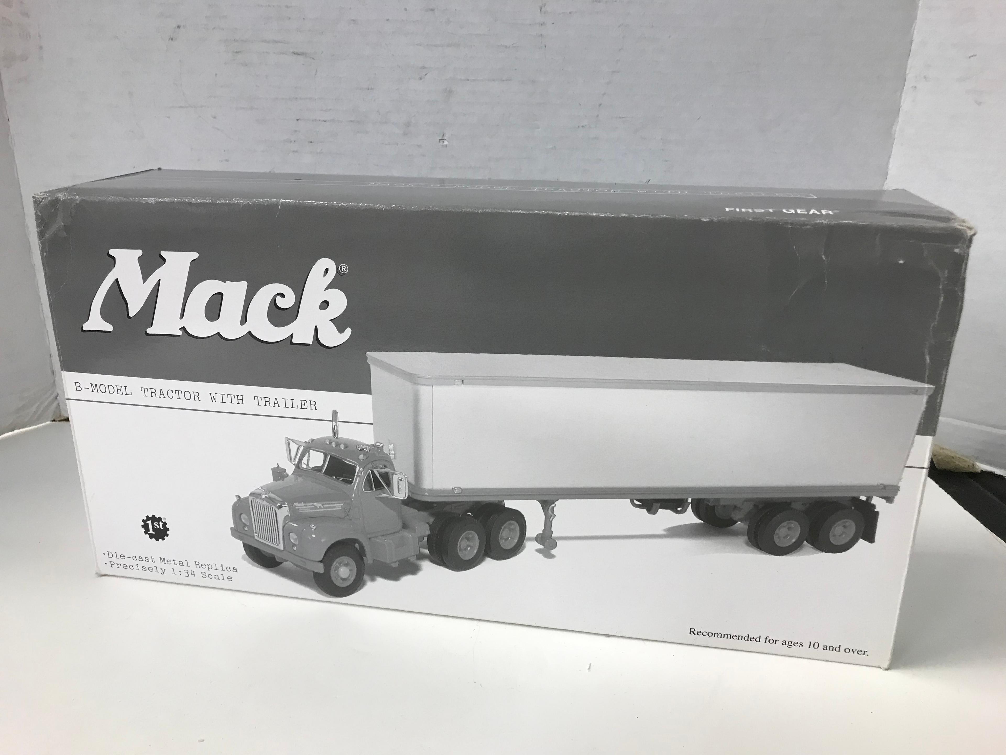 1ST GEAR 1/34 SCALE  B- MODEL MACK TRACTOR & TRAILER