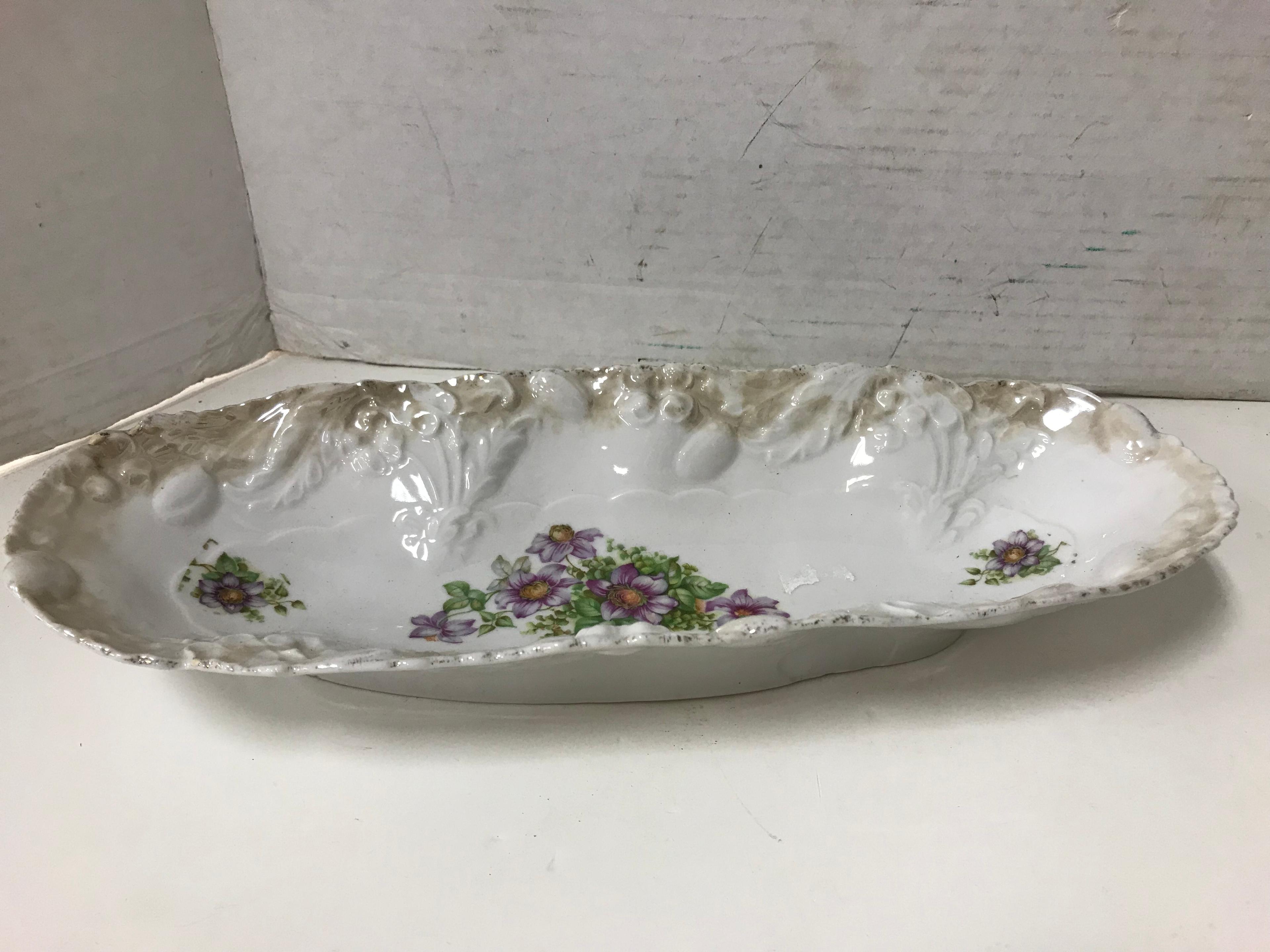 (3) VINTAGE PORCELAIN DISHES