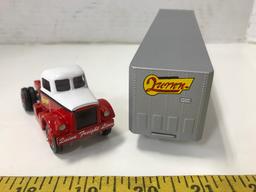 WINROSS 1/64 SCALE QUINN FREIGHT LINES SEMI TRUCK & TRAILER