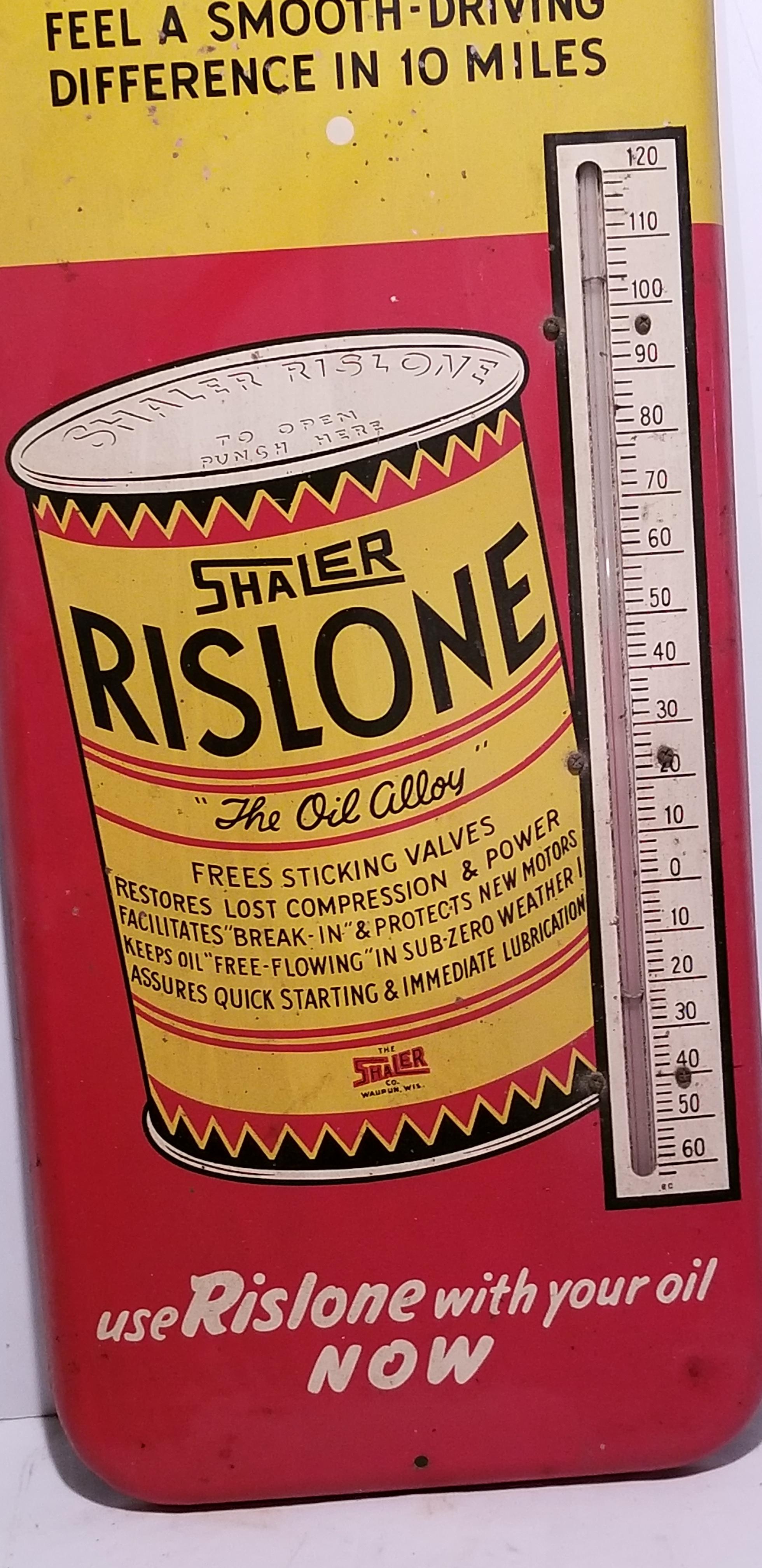 25" SHALER RISLONE OIL OUTSIDE THERMOMETER