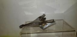 VINTAGE CHROME GOOSE HOOD ORNAMENT