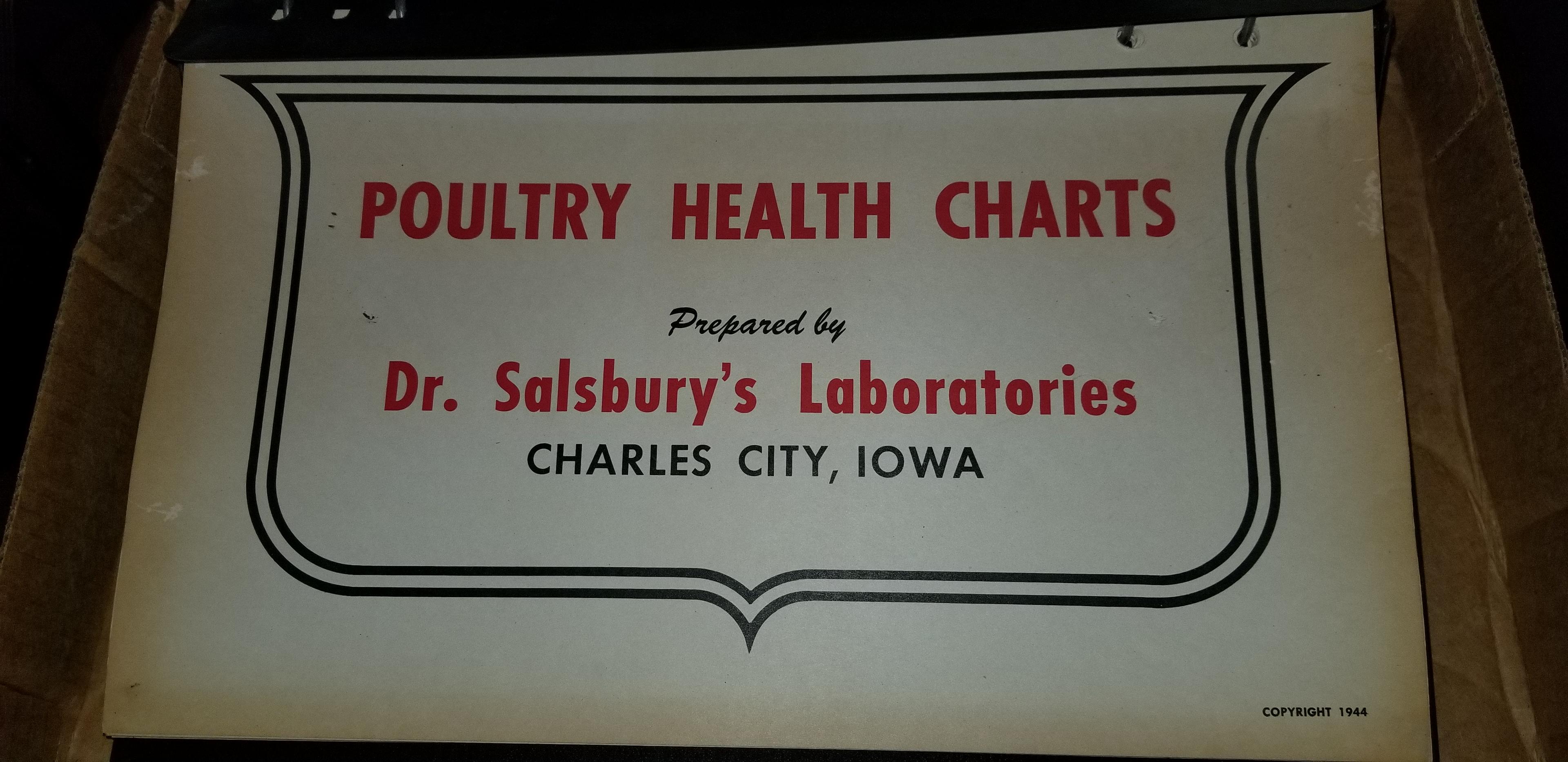 DR. SALSBURY'S LABORATORIES - POULTRY HEALTH CHARTS