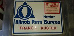 ILLINOIS FARM BUREAU METAL SIGN