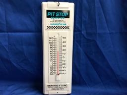 PIT STOP GOODYEAR SERVICE THERMOMETER - MER-ROC FS. ALEDO ILL.