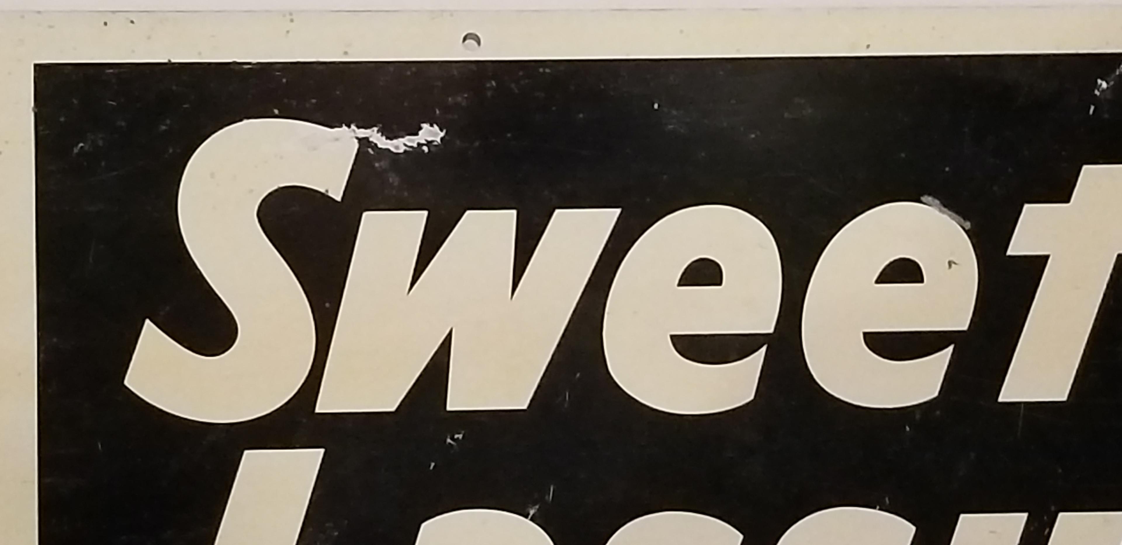 SWEET LASSY METAL FEED SIGN