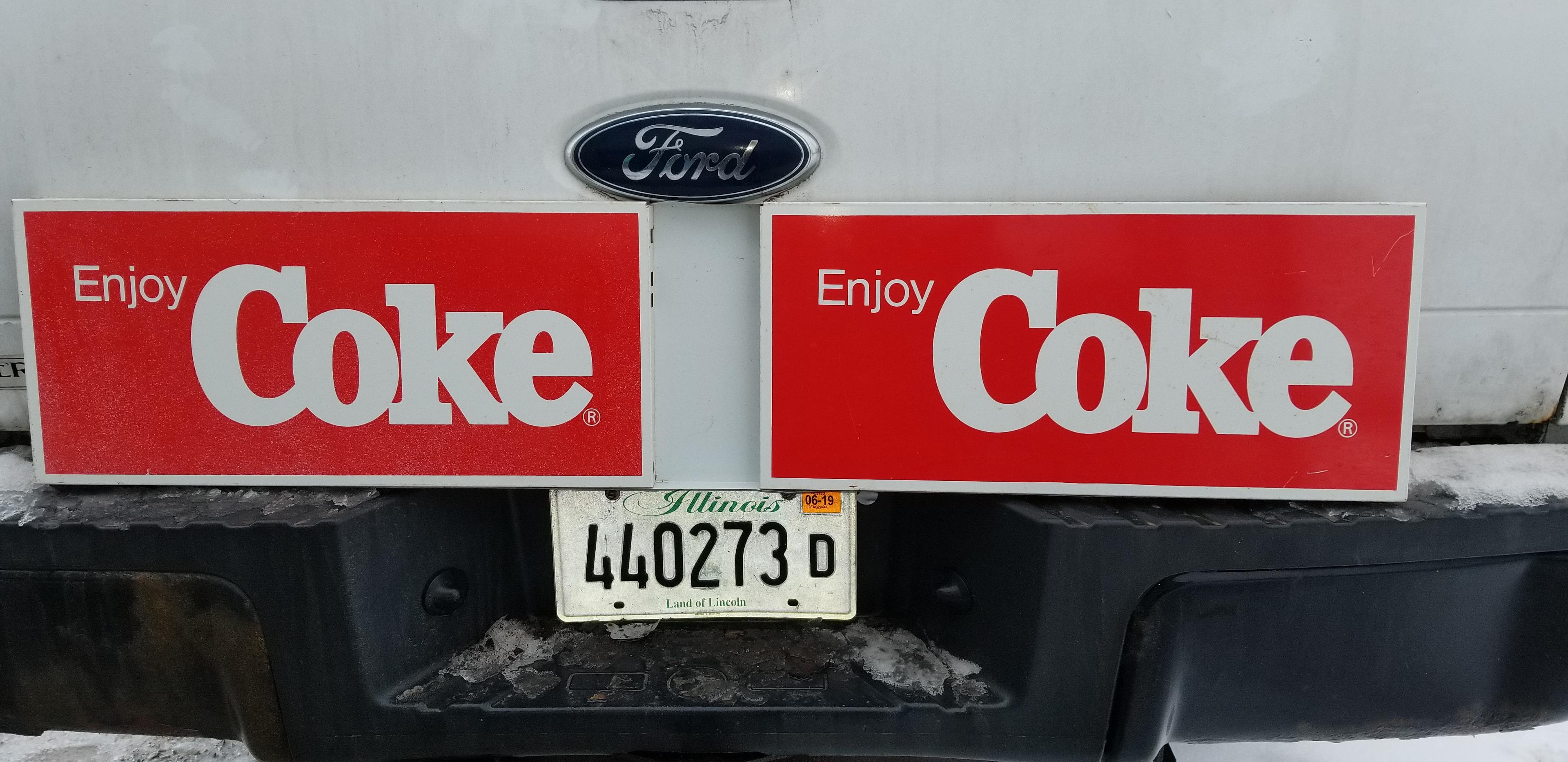 DOUBLE SIDED COCA- COLA SIGN