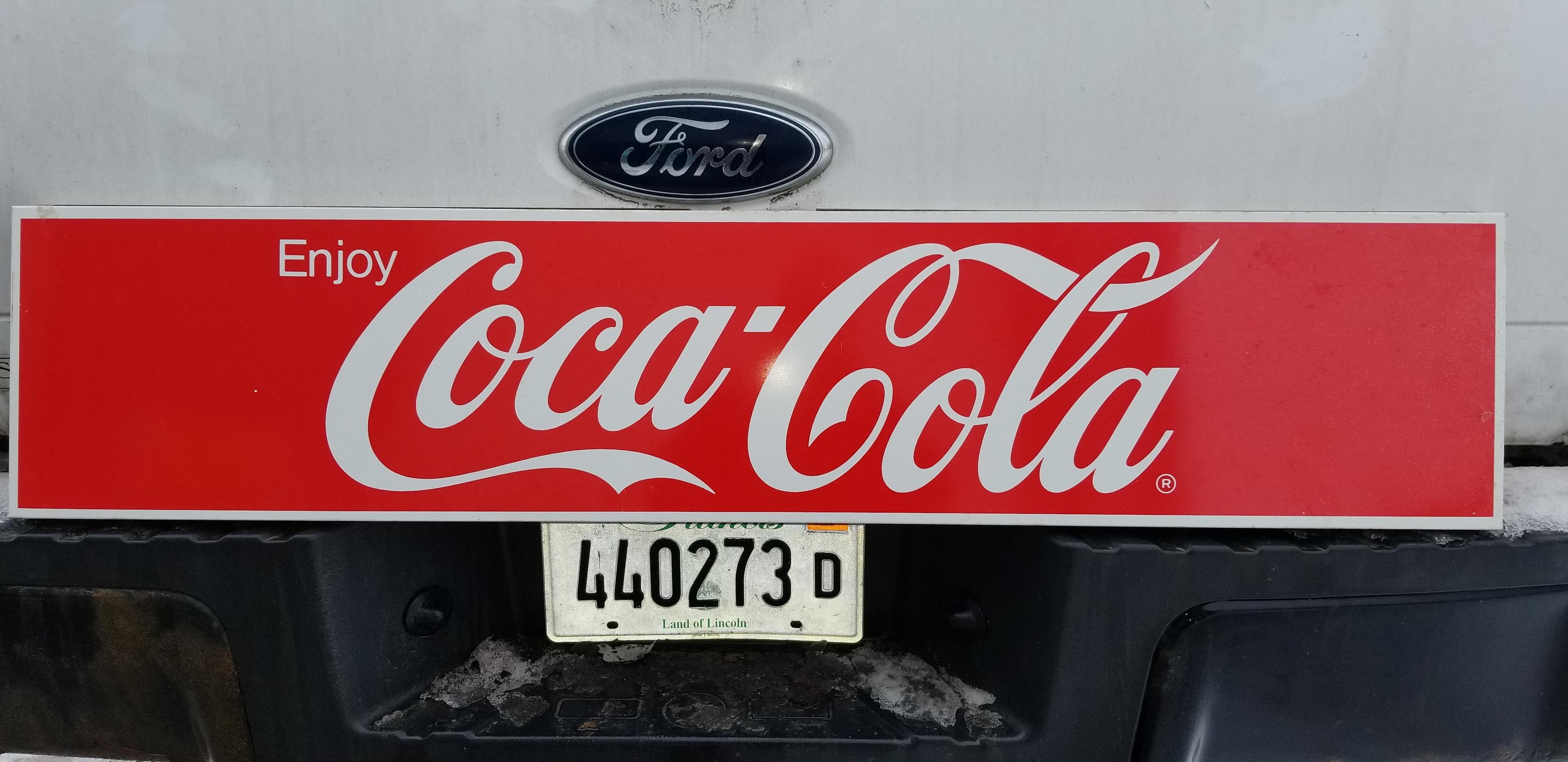 DOUBLE SIDED COCA- COLA SIGN