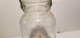 VINTAGE WIDE MOUTH PEERLESS DAIRY PRODUCTS MILK BOTTLE