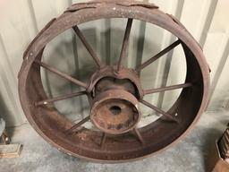 ANTIQUE 28" STEEL WHEEL