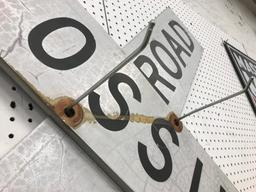 2 PC. ALUMINUM RAILROAD CROSSING SIGN