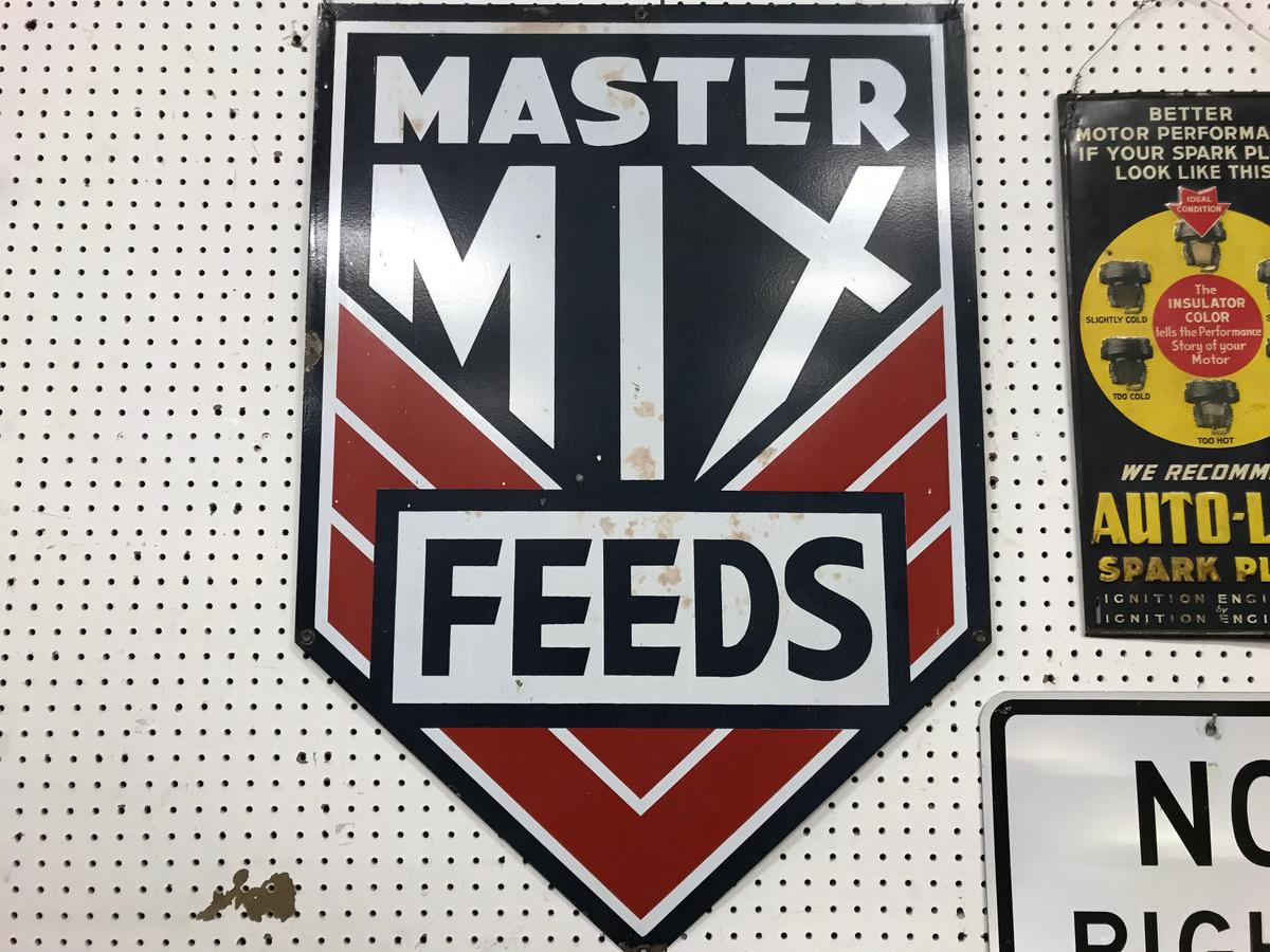 ENAMEL MASTER MIX FEEDS SIGN