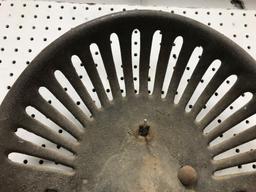 UNMARKED CAST IRON IMPLEMENT SEAT