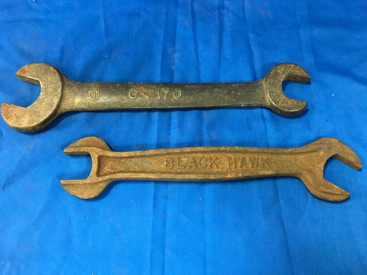 INTERNATIONAL HARVESTER  G-3170 & BLACK HAWK M167 OPEN END WRENCHES