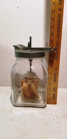 VINTAGE SUNBEAM GLASS MIX MASTER CHURN