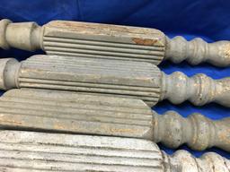 SET OF (5) ANTIQUE WOODEN TABLE LEGS