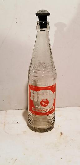 HIRES ROOT BEER BOTTLE W/ VINTAGE SPRINKLER CAP