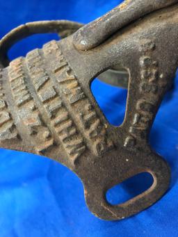 I.Z. MERRIAM CAST IRON LEG STOCK CUTTER