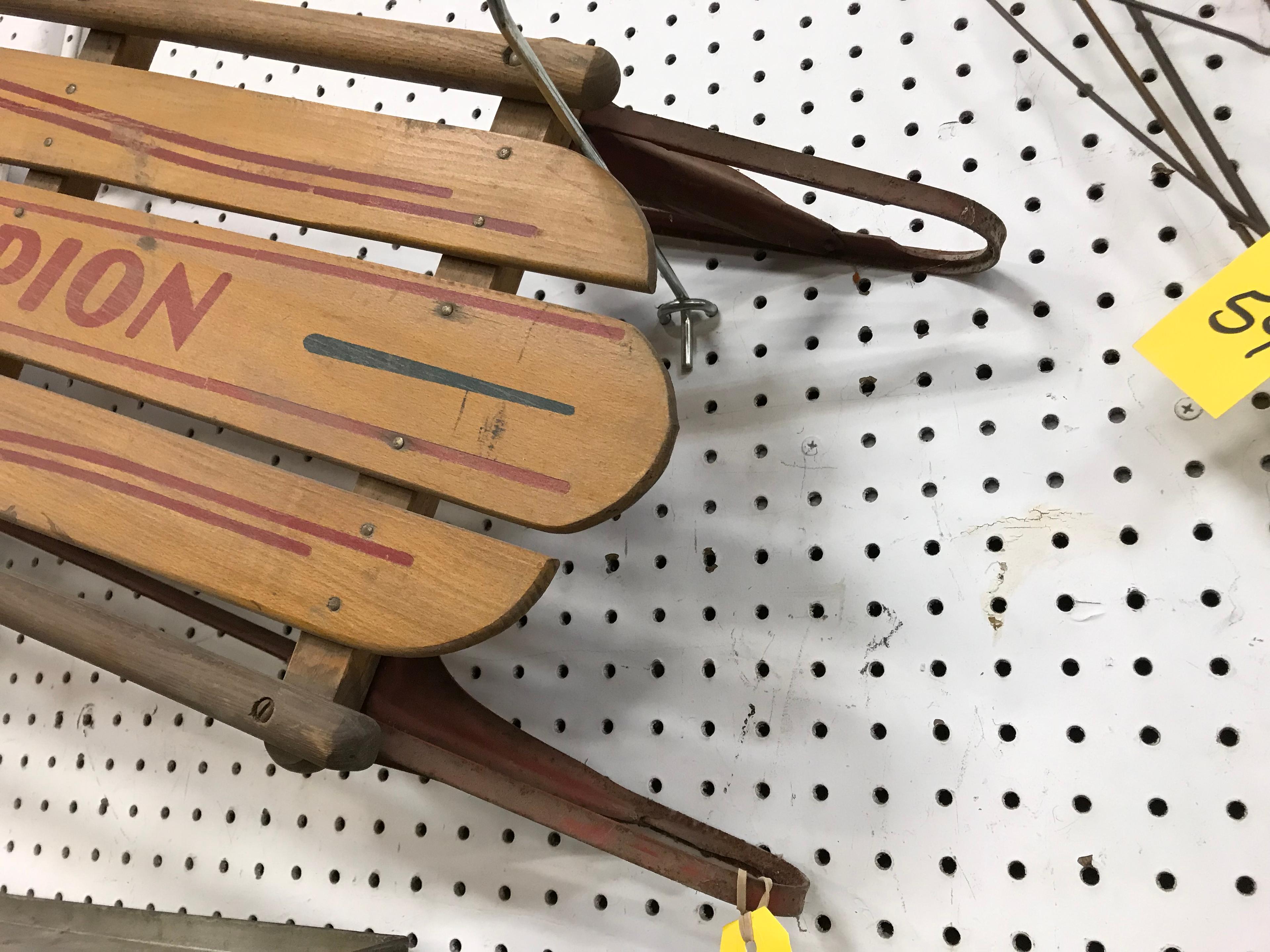 VINTAGE KALAMAZOO CHAMPION  SLED