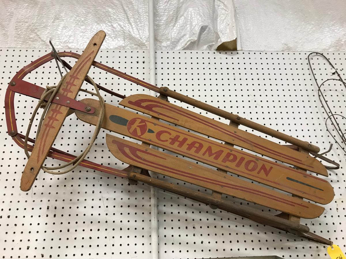 VINTAGE KALAMAZOO CHAMPION  SLED