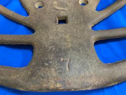 UNKNOWN CAST IRON IMPLEMENT / TRACTOR SEAT