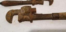 (2) VINTAGE PIPE WRENCHES - STILLMAN & UNMARKED