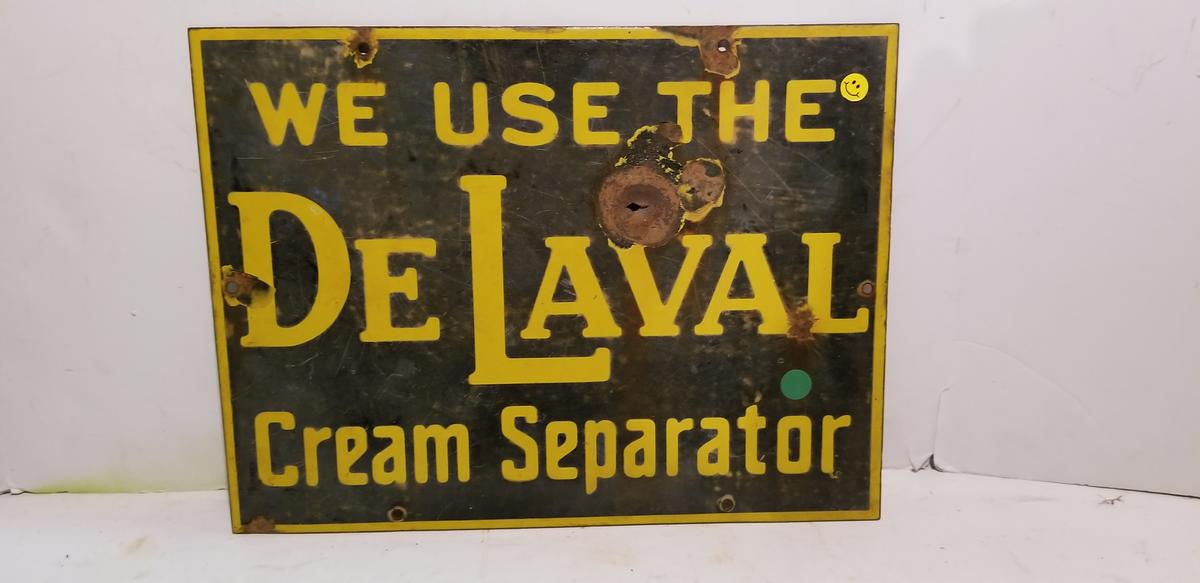 PORCELAIN DE LAVAL CREAM SEPARATOR SIGN