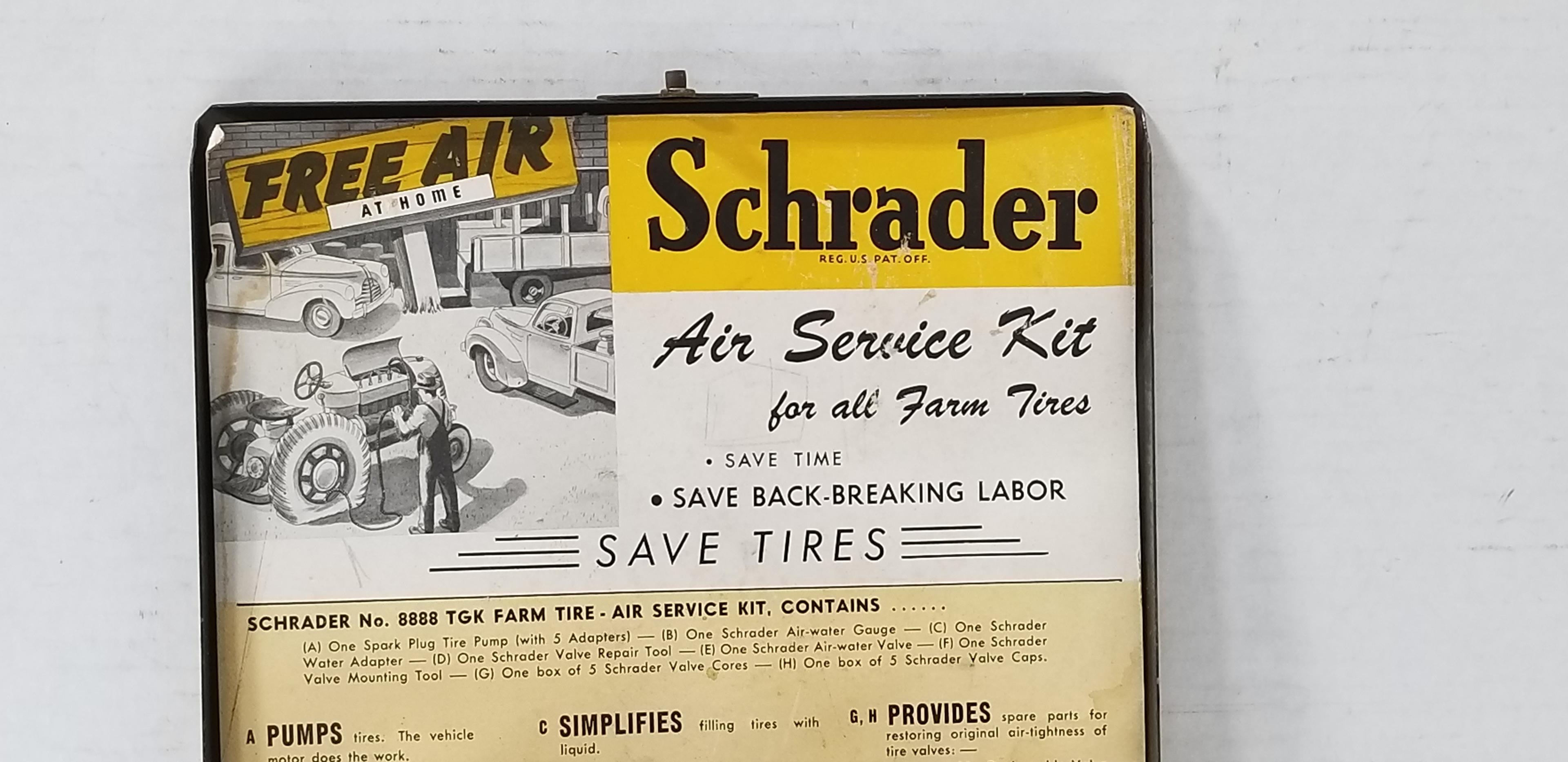SCHRADER AIR SERVICE KIT FOR ALL FARM TIRES