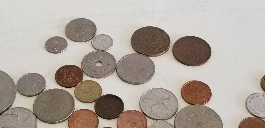 ASSORTED FOREIGN COINS