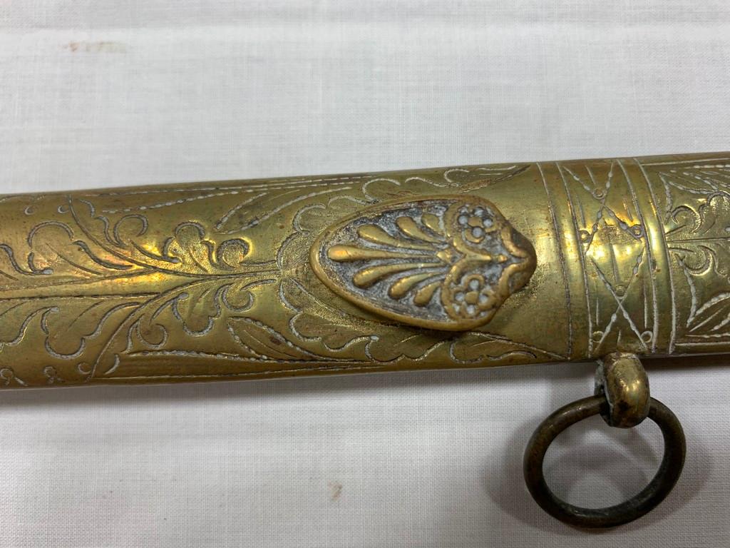 MILITIA ARTILLERY OFFICER'S SWORD W/ SCABBARD - MODEL 1840