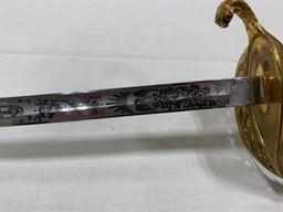 US NAVY OFFICERS' SWORD MODEL 1852