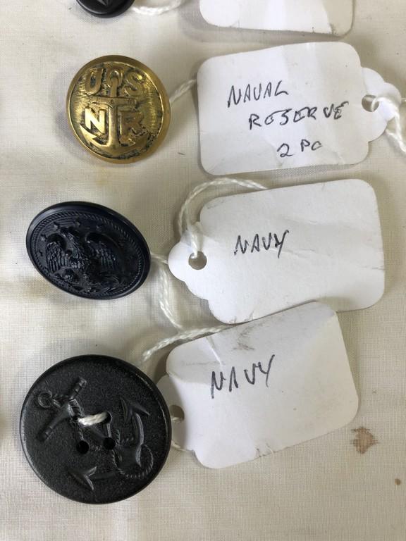 LOT of (25) United States Navy Buttons