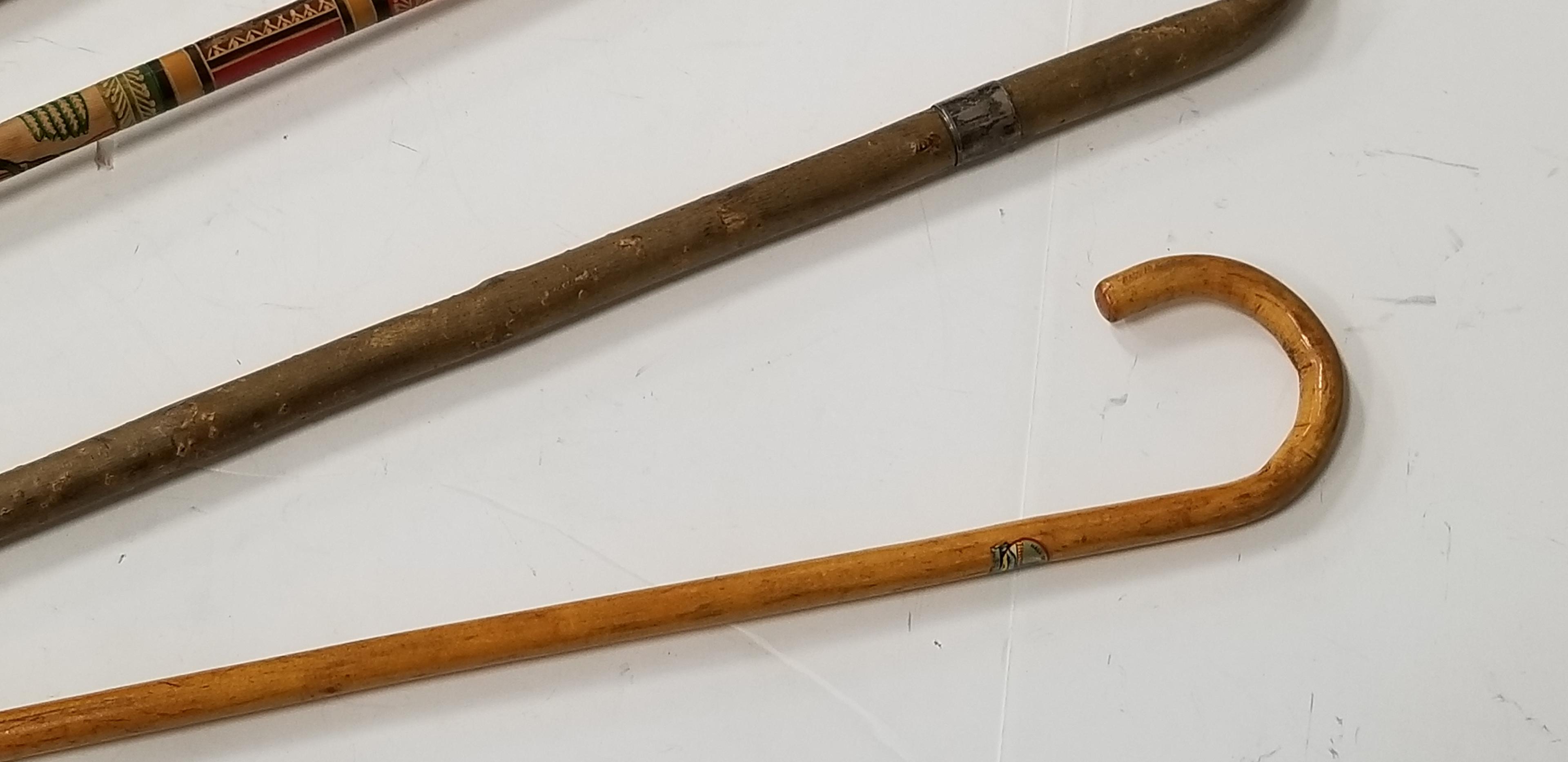 (4) ASSORTED WOODEN WALKING CANES