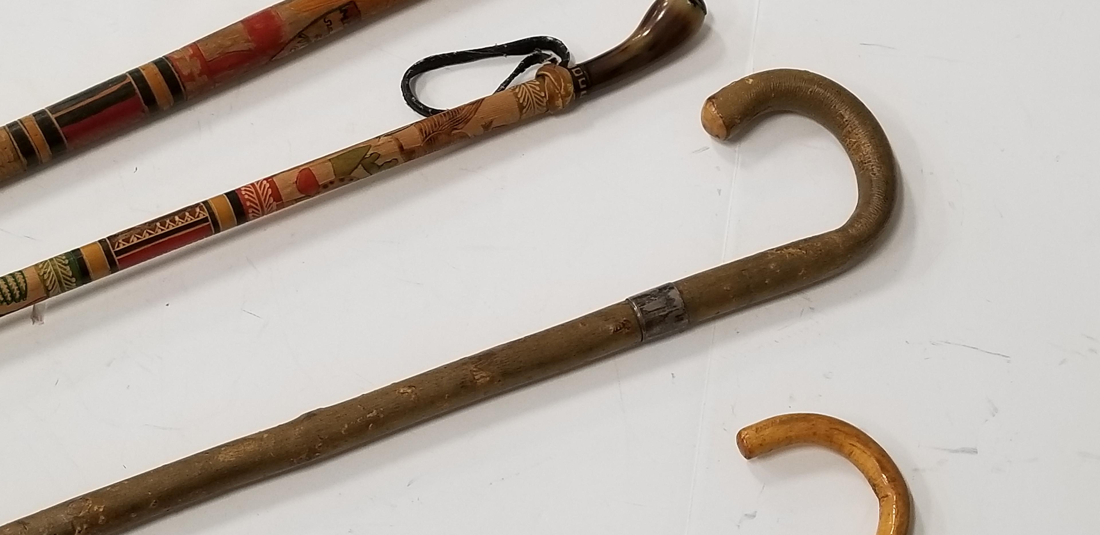 (4) ASSORTED WOODEN WALKING CANES