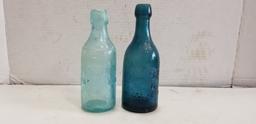 ANTIQUE HAAS BROS & GEYSER BLOB TOP BOTTLES